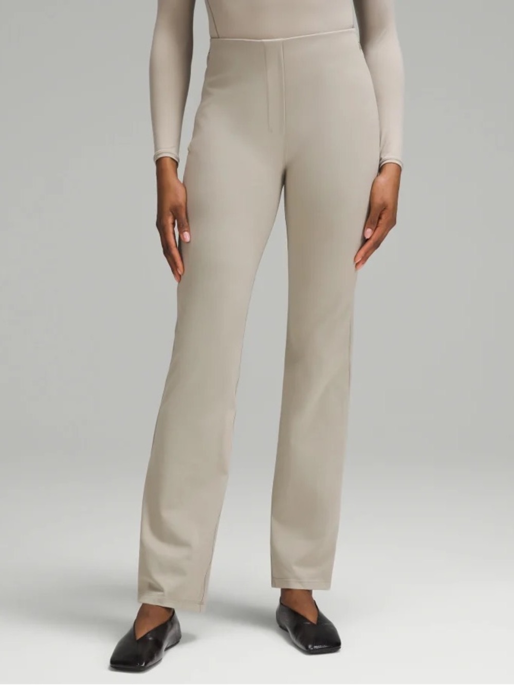 Lululemon Women's Smooth Fit Pull-On High-Rise Pants Stretch Sage Gray Size 4